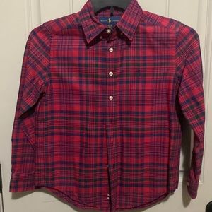 Multi Colored Button down Ralph Lauren (Blue Label) Boys Size M 10-12 Like New!
